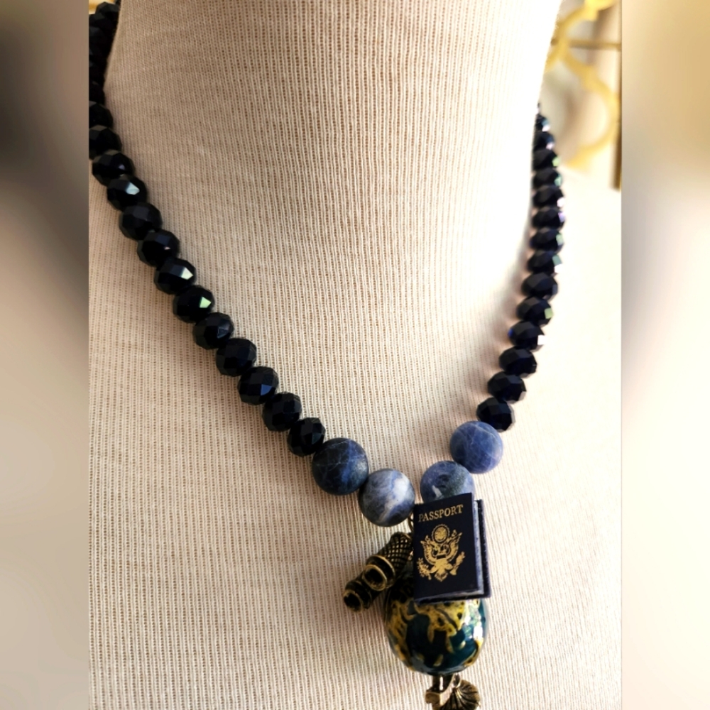 🌏 "See the World" Handcrafted Necklace 🌏 - One of a Kind